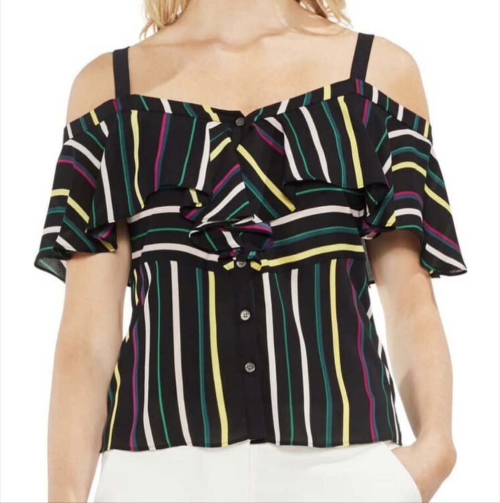 Vince Camuto cold shoulder top XL like new